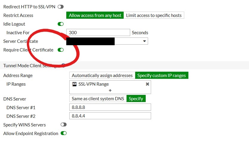 fortinet vpn