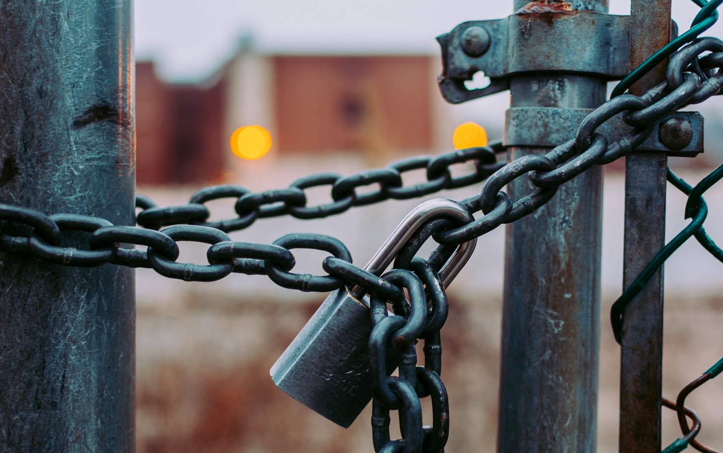 An image showing a padlock being used to secure a gate