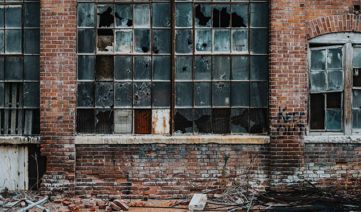 A derelict building, symbolising the blog of late!