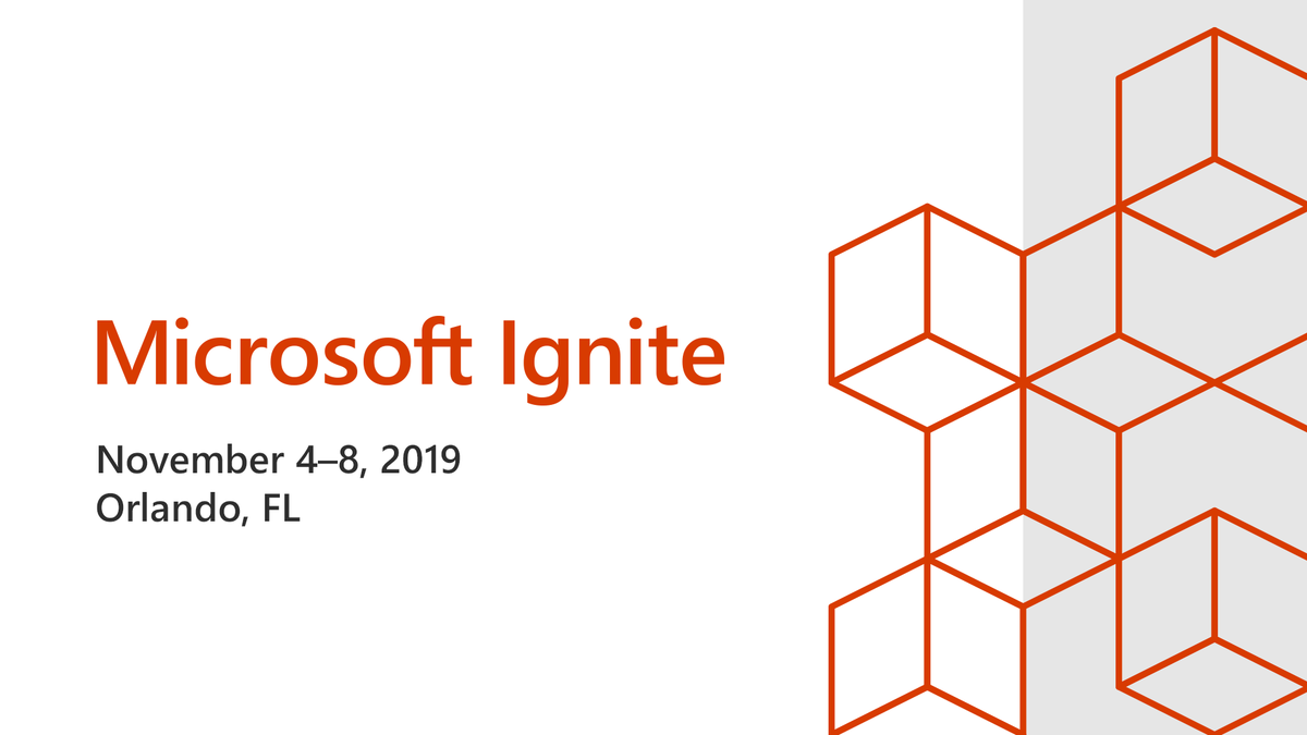 The feature graphic from Microsoft Ignite 2019